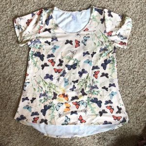 LuLaRoe XL butterfly Classic Tee